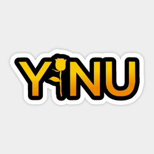 Yinu - gold Sticker